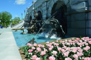 Fountain in front of the Library of Congress