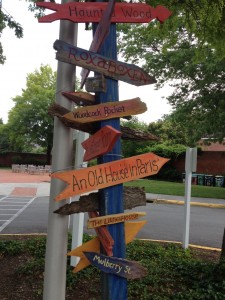 Children's Literature Destinations Sign at Hollins