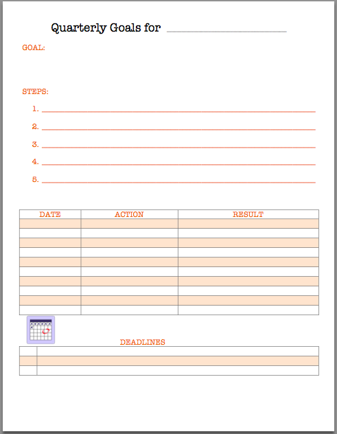 How to Create a Quarterly Goal Board & Set Goals