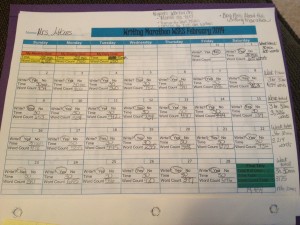picture of tracking sheet