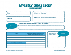 Screenshot of mystery sheet